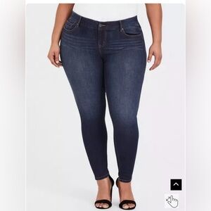 Torrid Bombshell Skinny Jean - Premium Stretch Dark Wash 2015